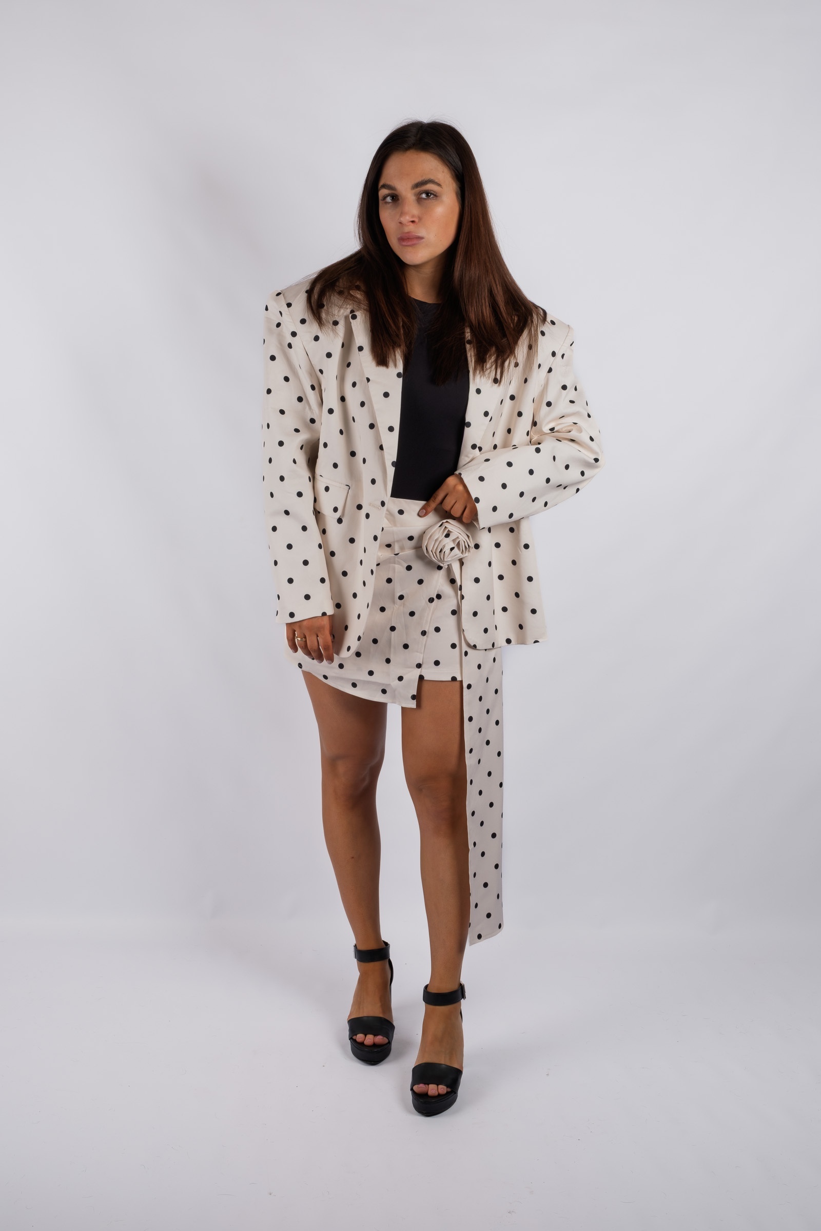 Chéri - elegant polka-dot jacket, jacket with skirt