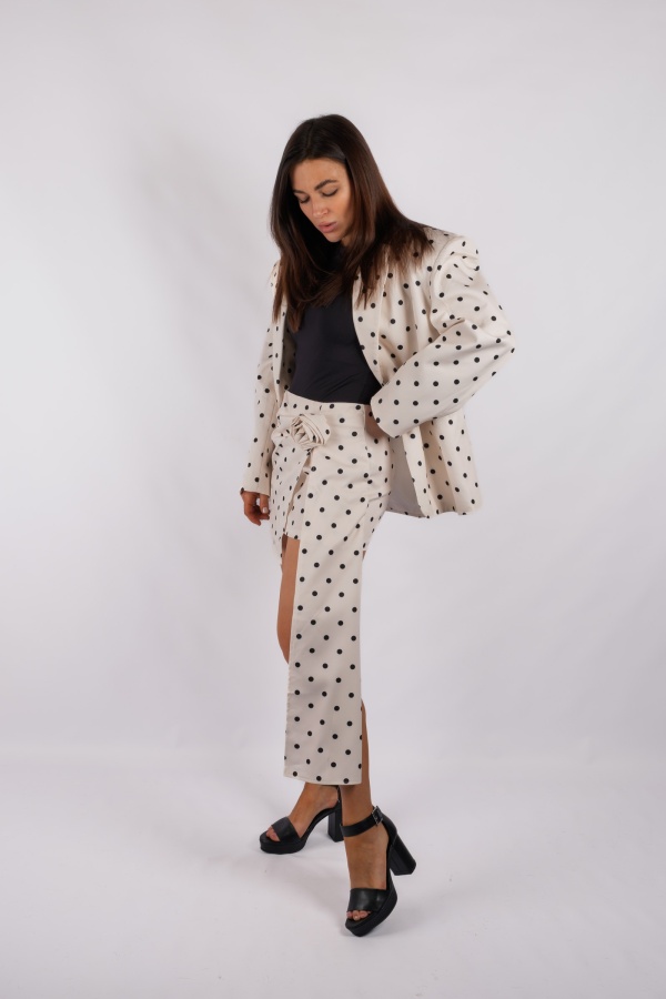 Chéri - elegant polka-dot jacket, jacket with skirt