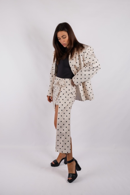 Chéri - elegant polka-dot jacket, jacket with skirt