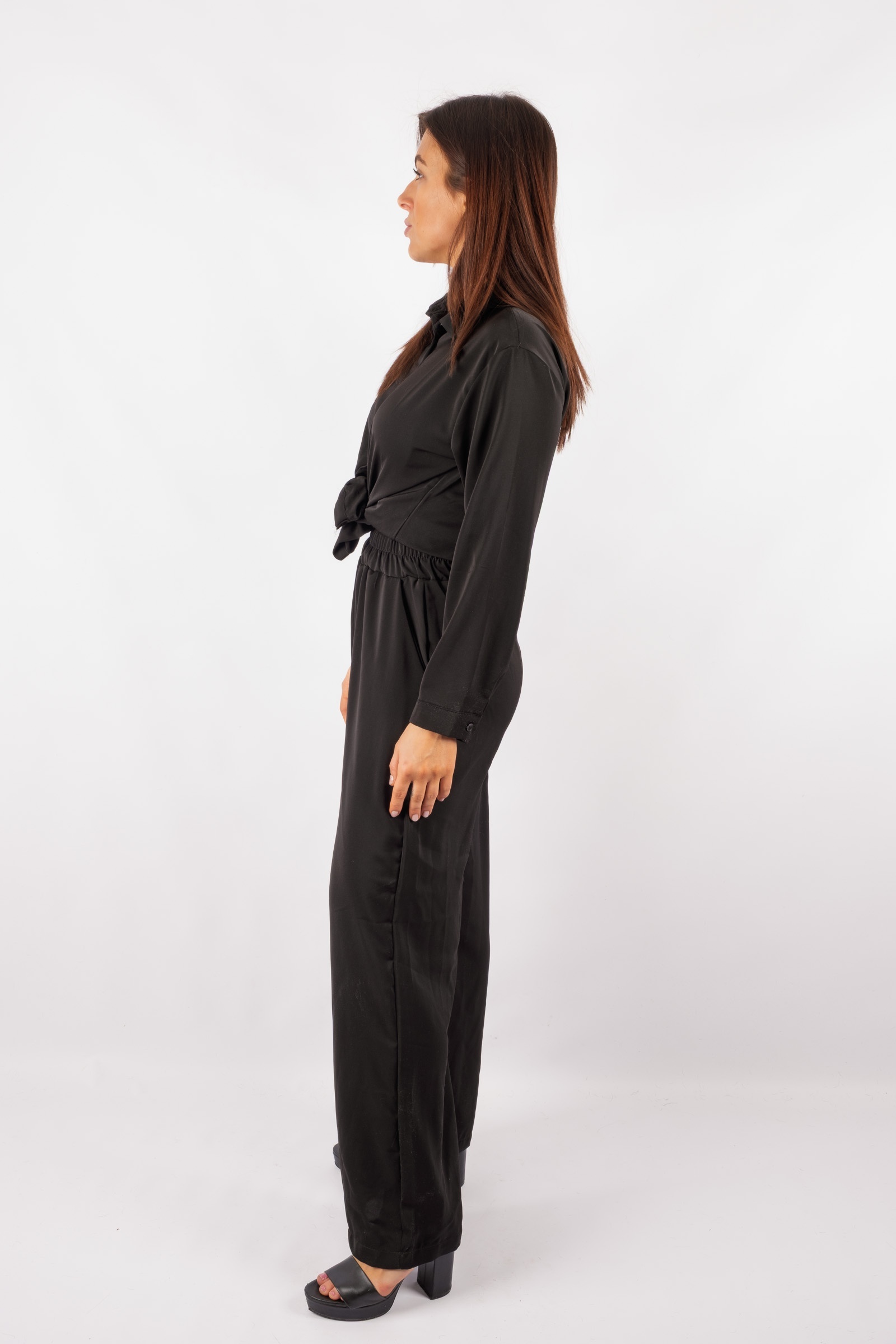 Loris - black shirt and trousers set
