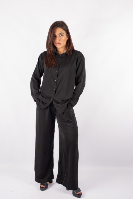 Loris - black shirt and trousers set
