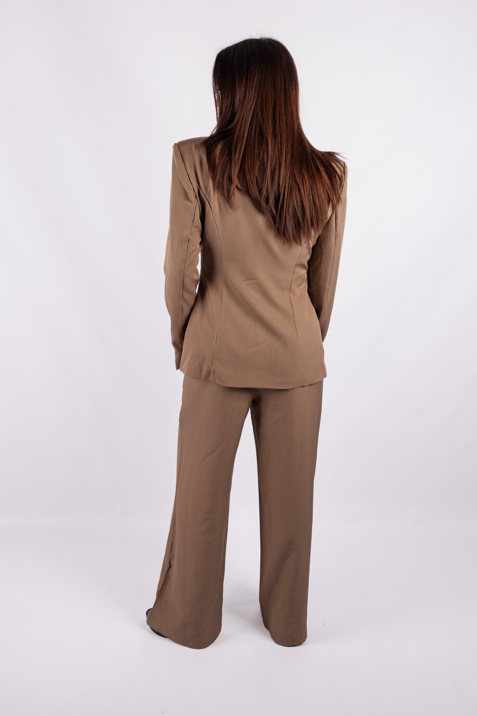Mocha - a suit set with a fitted jacket