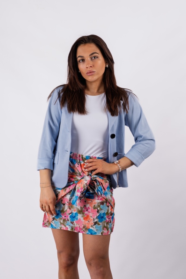 Jardin - floral skirt with a subtle tie 2