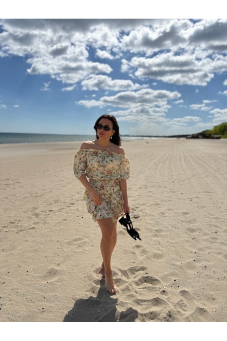 Vin - letni komplet spódnica z bluzką hiszpanką
