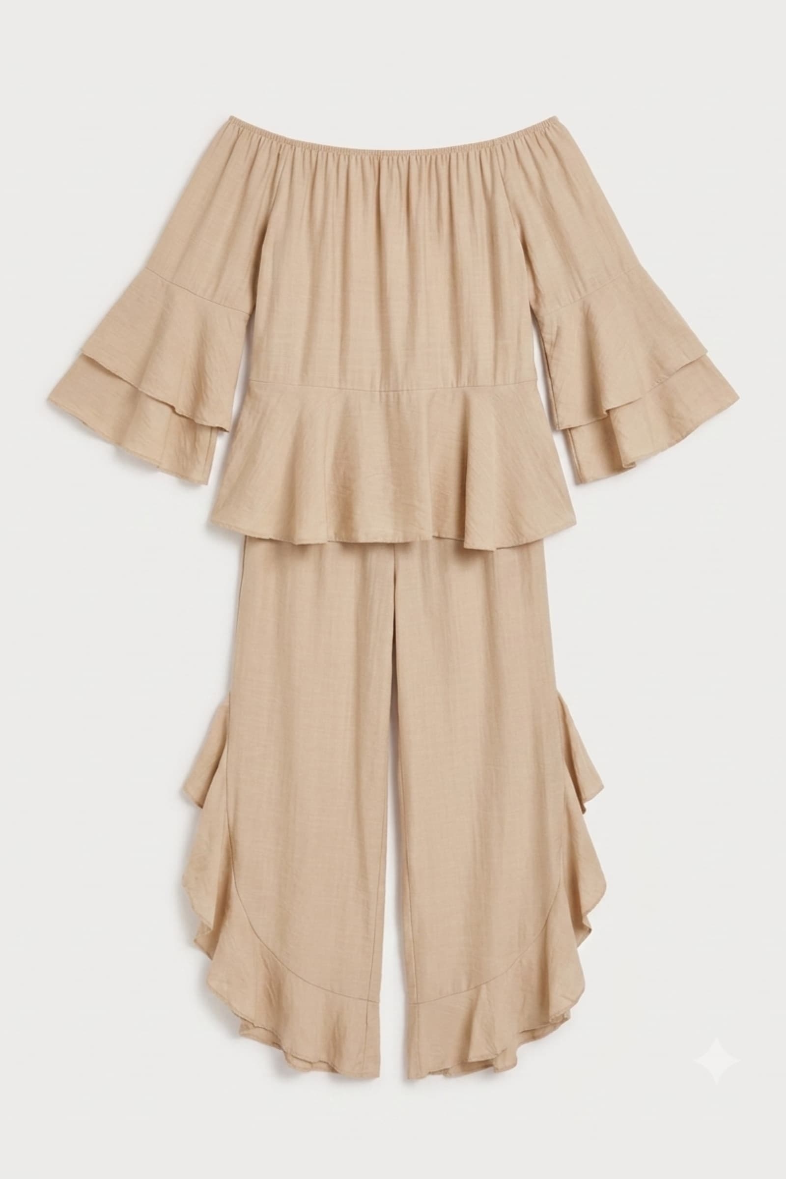Livia - beżowy komplet boho