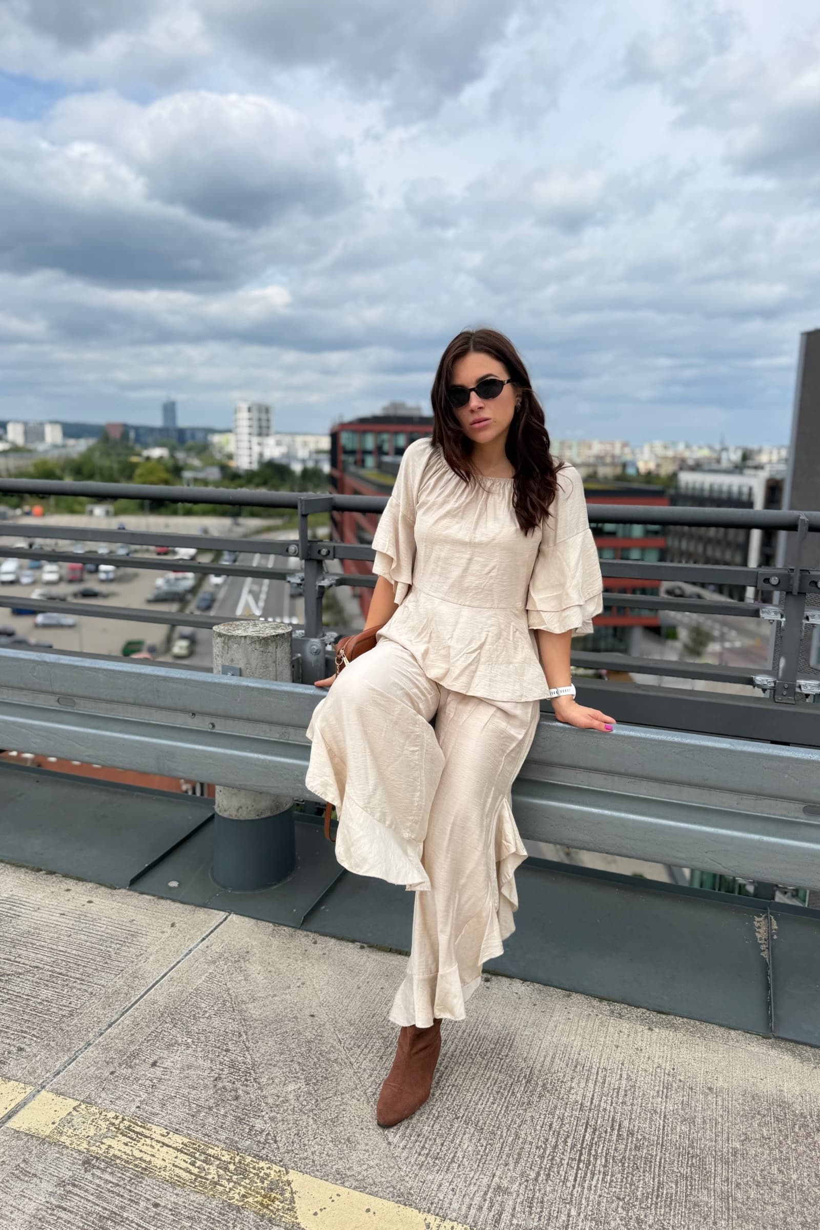 Livia - beżowy komplet boho