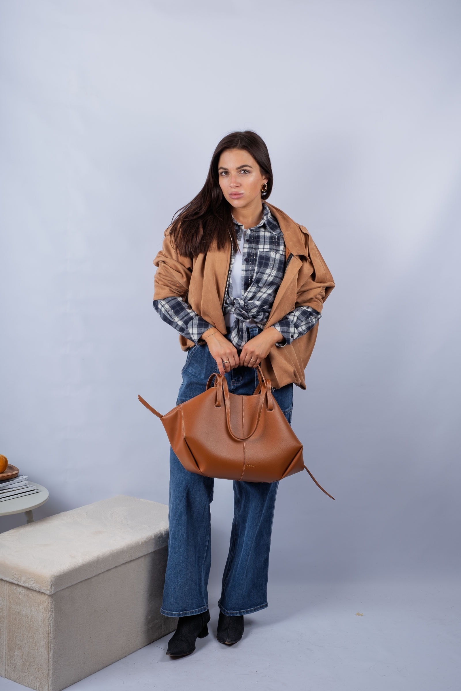 Blue - koszula flanelowa w kratkę | Nimes Boutique