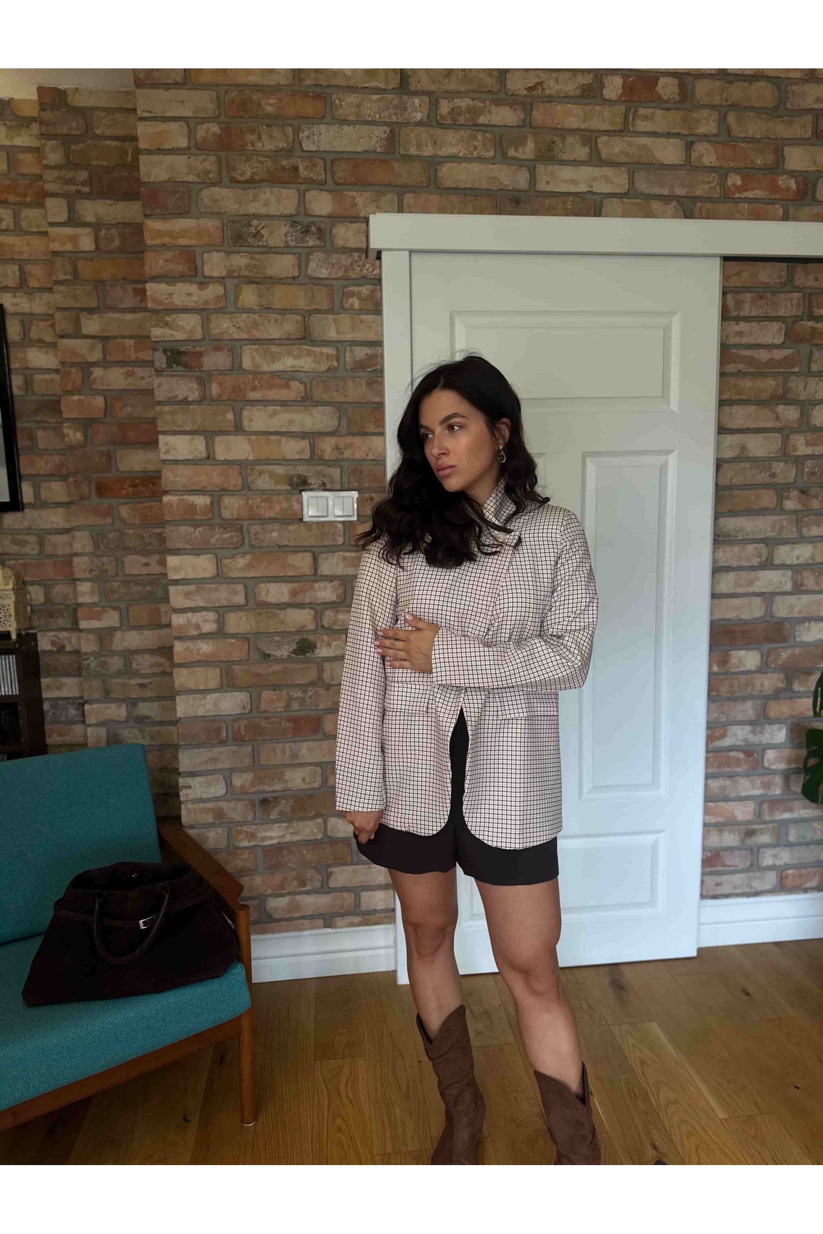 Ira - fitted high-neck blazer | Nimes Boutique