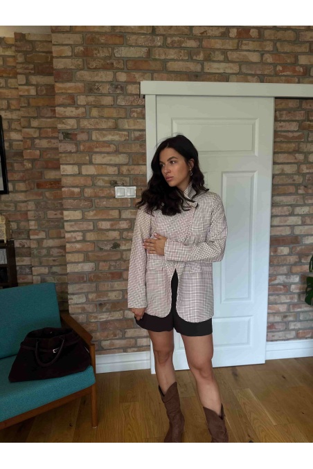 Ira - fitted high-neck blazer | Nimes Boutique