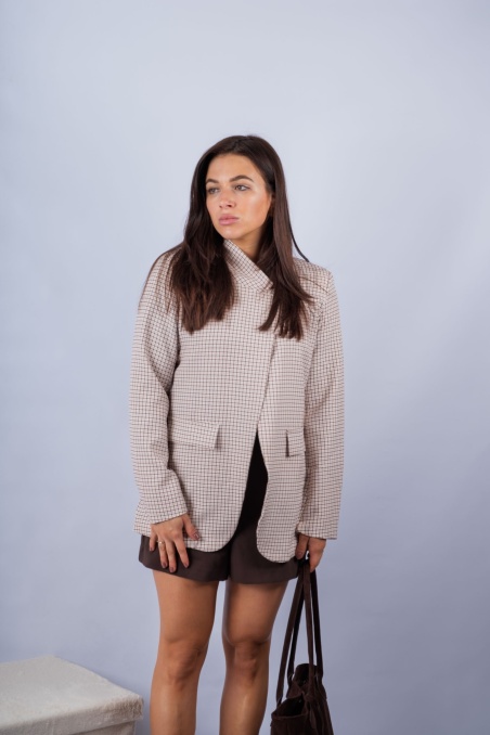 Ira - fitted high-neck blazer | Nimes Boutique