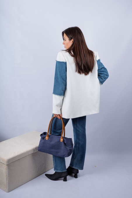 Jeanny - denim blazer | Nimes Boutique