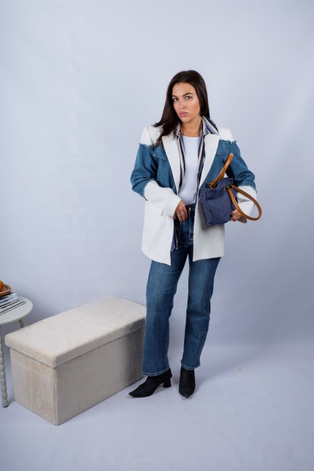 Jeanny - denim blazer | Nimes Boutique
